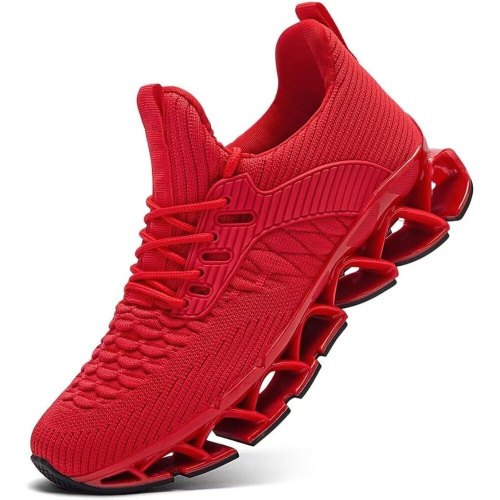 Men's Red Casual Fashion Comfortable Non Slip Sport Trainer Athletic Shoes